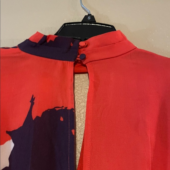 FREE PEOPLE OPEN BACK FLORAL TOP - Picture 4 of 4